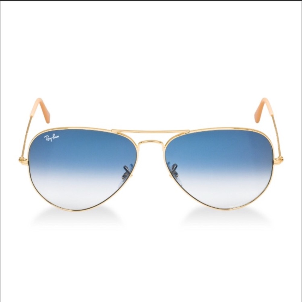 NWOT Ray Ban Unisex Aviator gradient blue